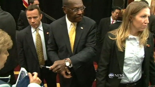 VIDEO: Cain "reassessing" run following Ginger Whites allegation of an affair.