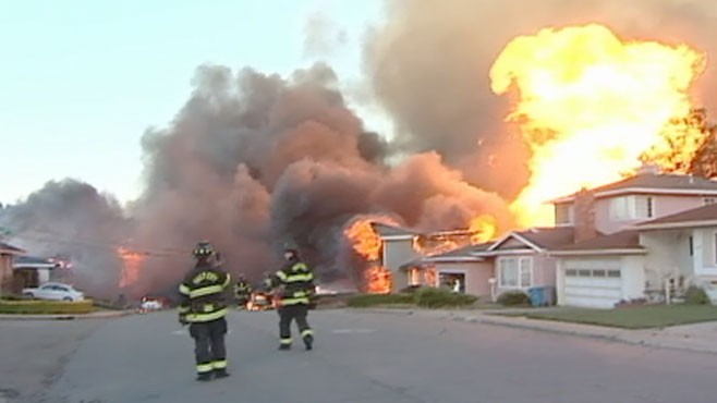VIDEO: Tapes of first responders give a terrifying look at California blast.