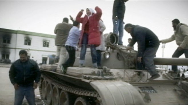 VIDEO: Moammar Gadhafi calls in air strikes on his own people.