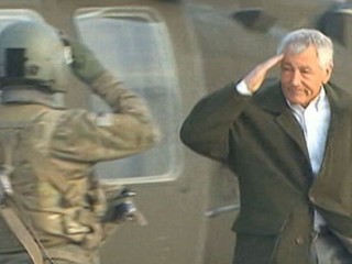 Watch: Chuck Hagel Visits Afghanistan, Violent Attacks Follow