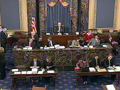 VIDEO: The Senate votes 60 to 39 in favor of the health care reform bill.