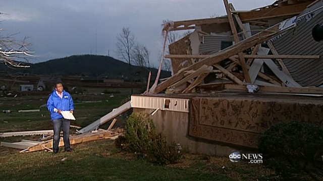 VIDEO: Twisters destroy James and Judy Hodges house twice in one year.