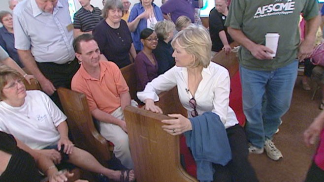 VIDEO: Diane Sawyer returns home to Louisville to see how people are surviving through the recession.