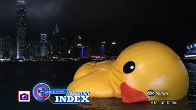 VIDEO: Instant Index: Giant Rubber Duck Deflated
