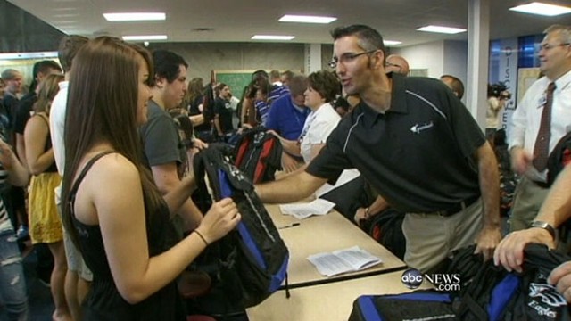 VIDEO: Students return to school three months after deadly twisters.