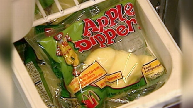 VIDEO: Dan Harris finds fast-food workers are not pushing healthier kids meals.