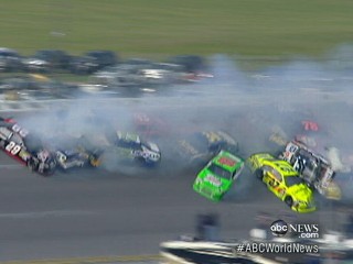 Watch: NASCAR Pileup: Lesson for Surviving Car Crashes?
