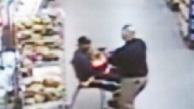 VIDEO: Intervenes after stranger allegedly snatches child from shopping cart, holds her at knifepoint.
