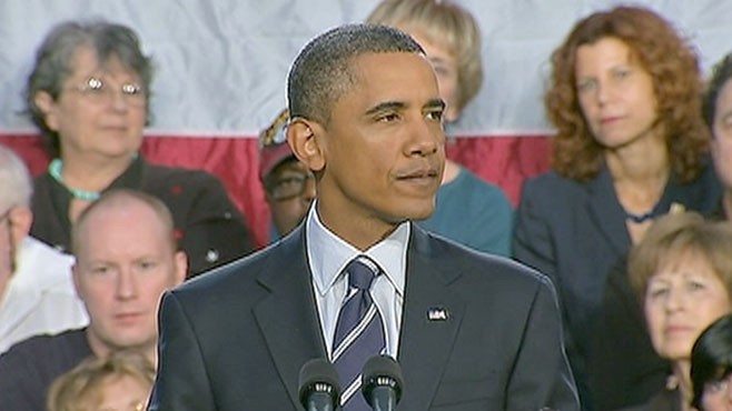 VIDEO: President Obama swings into campaign mode, calling out Republicans by name.