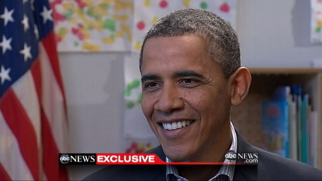 VIDEO: President grades his own performance while touting his jobs plan on the road.