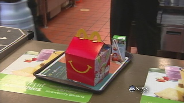 VIDEO: McDonald's rolls out new children's happy meal in response to health movement.