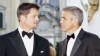 VIDEO: Two Hollywood superstars and friends compete for best actor award. 