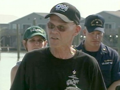 VIDEO: Residents are angry over what they see as government inaction to oil spill.