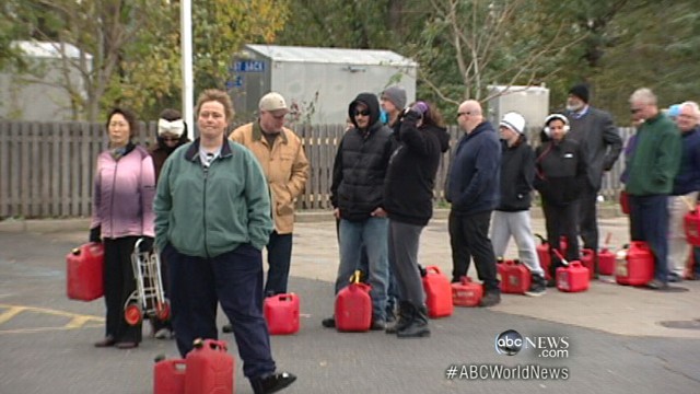 VIDEO: Lack of fuel, millions without power after Hurricane Sandy.