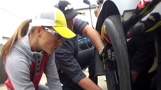 Meet NASCARs First Woman Pit Crew Member Video ABC News