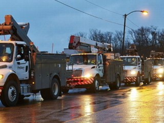 Watch: Hurricane Sandy Downs Power Lines in Delaware