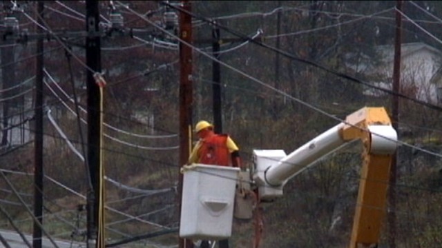 VIDEO: Utility crews from several states scramble to restore electricity for millions of customers.