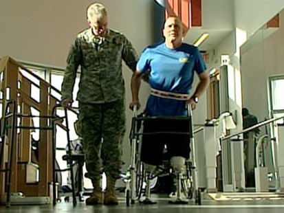 VIDEO: After being injured in Iraq bombing, soldier Tim Karcher refuses to give up.