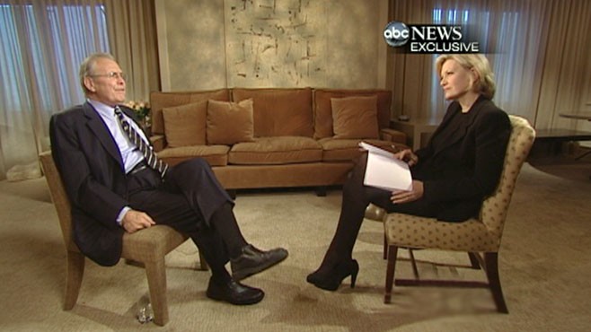 VIDEO: Former defense chief talks to Diane Sawyer about the Iraq and Afghanistan wars.