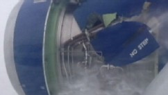 VIDEO: How the quick-thinking pilot thwarted a disaster when the plane engine caught fire.