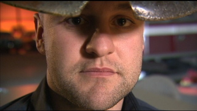 VIDEO: Michigan firefighter shoots point-of-view videotape of comrades in action.