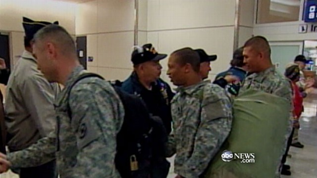 VIDEO: Public demands change after returning U.S. troops charged with baggage fees.