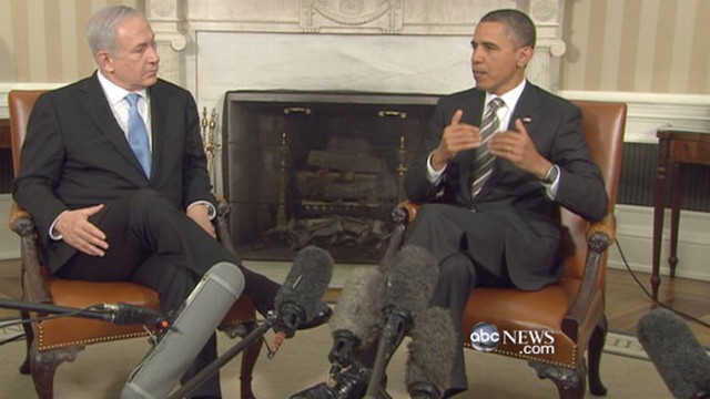 VIDEO: Israeli leader in Washington the day after Obama's harsh words on Middle East.