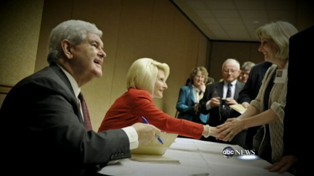 VIDEO: Republican presidential candidate and wife Callista address publics scrutiny.