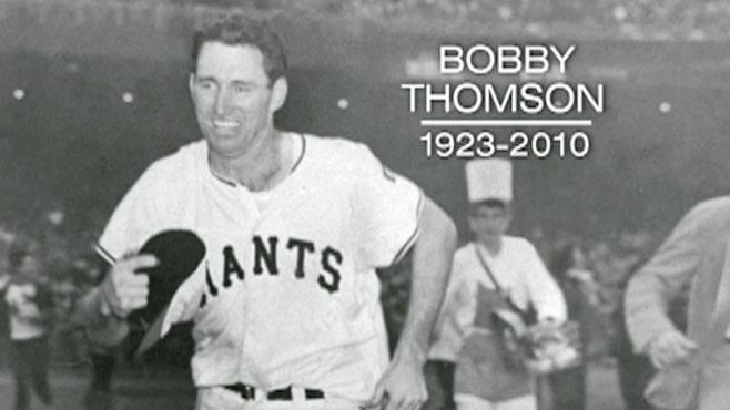 Baseball Great Bobby Thomson Dead At 86 Video Abc News