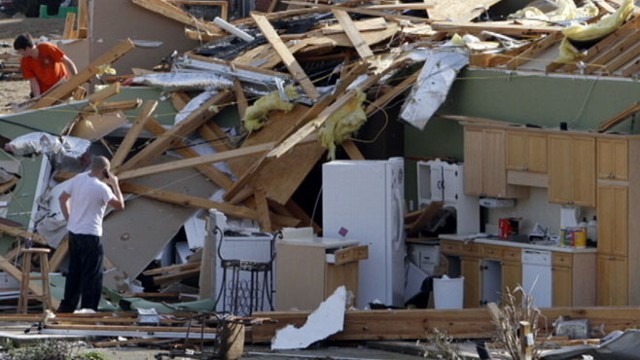 VIDEO: Twisters sweep through Alabama, Arkansas, Mississippi and Tennessee.