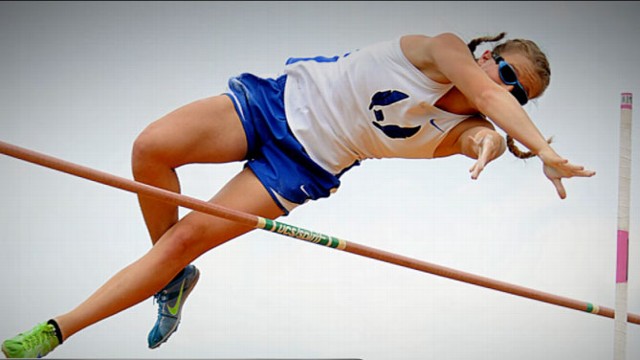 VIDEO: Charlotte Brown, 15, who started losing her sight at just 16 weeks, is top vaulter in Texas.