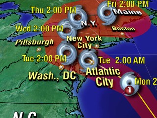 Watch: Hurricane Sandy: Warnings Issued in East Coast States