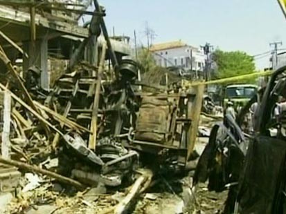 bomb damage in Bali