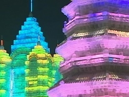 VIDEO: Every year the residents of Harbin build a magnificent city out of snow and ice.