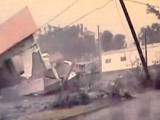 Watch: Tornado-Hit House Tipped Over by Gust of Wind
