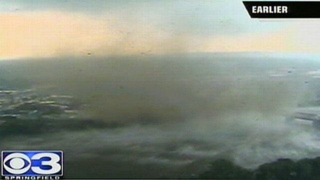 VIDEO: Weather forming off water in Springfield, Massachusetts forms into tornado.