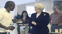 PHOTO If you heard a realtor making racist remarks to her clients, would you intervene? An episode from the ABC television program, What Would You Do.