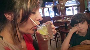 PHOTO: Drinking While Parenting: What Would You Do?
Kid Protests While Parent Gets Drunk. Will Restaurant Patrons Confront Tipsy Dad or Mom?