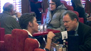 PHOTO Customers react as a child rejects his gay father in a WWYD scenario.
