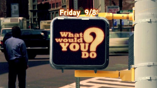 VIDEO: John Quinones hosts "What Would You Do?" Friday at 9 p.m. ET.