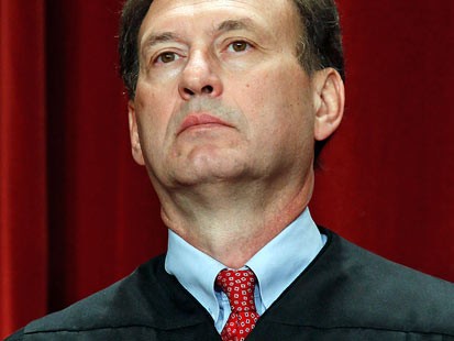 PHOTO: Associate Justice Samuel Alito Jr. poses during a group photograph at the Supreme Court building, Sept. 29, 2009 in Wash., DC.