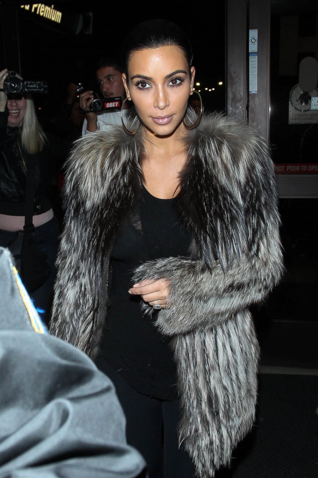 Kim Kardashian Rocks a Fur Coat Picture | Kim Kardashian Through the ...