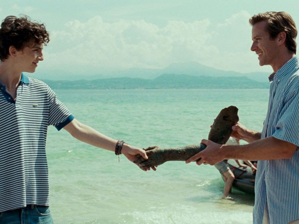 PHOTO: Timothee Chalamet and Armie Hammer in the movie,Call Me by Your Name.