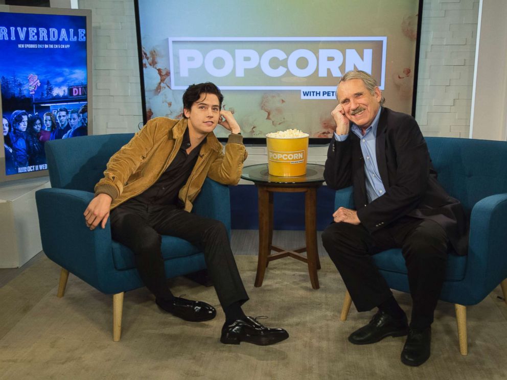 PHOTO: Cole Sprouse appears on Popcorn with Peter Travers at ABC News studios, Oct. 25, 2017, in New York City. 