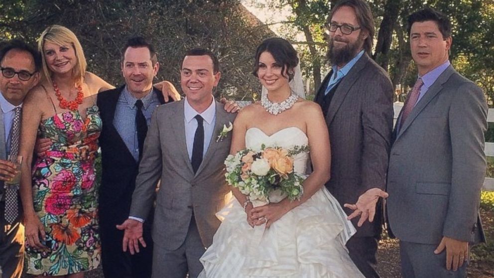 Joe Lo Truglio and actress wife Beth Dover's wedding