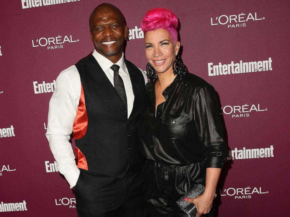 PHOTO: Terry Crews and his wife, Rebecca King-Crews, attend the Entertainment Weeklys 2017 Pre-Emmy Party at the Sunset Tower Hotel, Sept. 15, 2017, in West Hollywood, Calif.