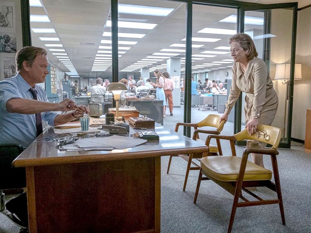 PHOTO: Tom Hanks and Meryl Streep in the movie,The Post.