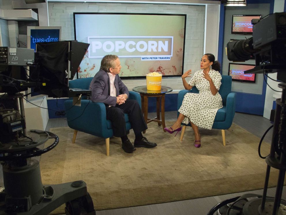 PHOTO: Tracee Ellis Ross appears on Popcorn with Peter Travers at ABC News studios, Oct. 10, 2017, in New York City.