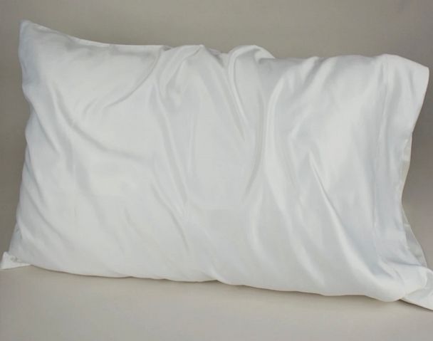 The Pillow Bar: Down Alternative Standard Pillow with Satin Case