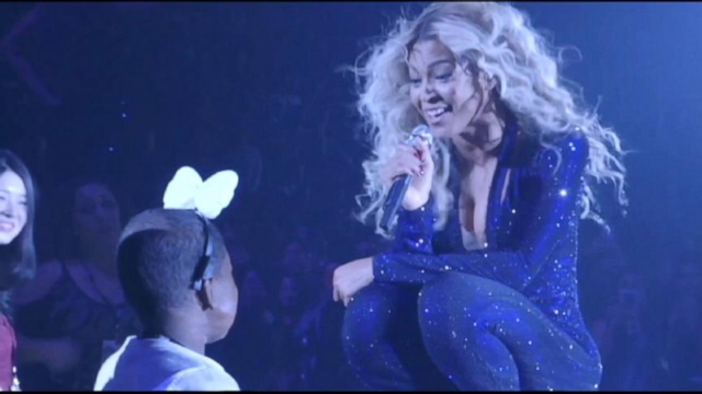 Beyonce Fights Back Tears After Make-A-Wish Moment Video - ABC News